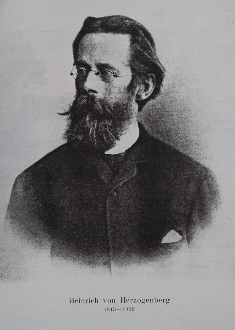 Heinrich von Herzogenberg, husband of Elisabet, whose music Brahms refused to criticize because it would have been like criticizing himself.