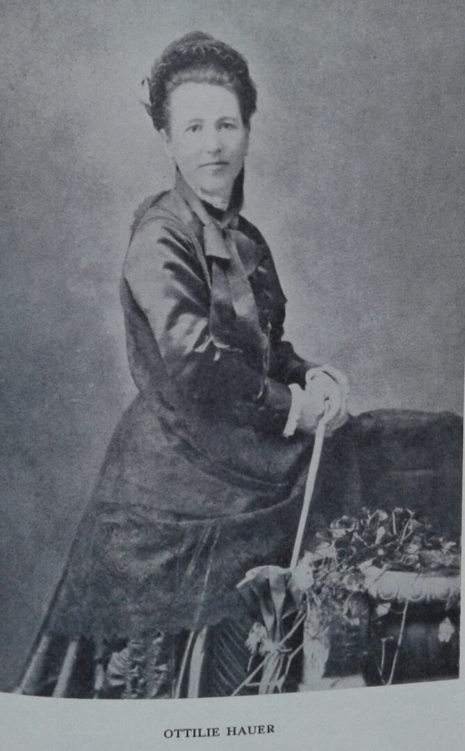 Otillie Hauer, to whom Brahms proposed on a gay New Year's Eve, only to learn to his relief that she had just that evening accepted the proposal of another.