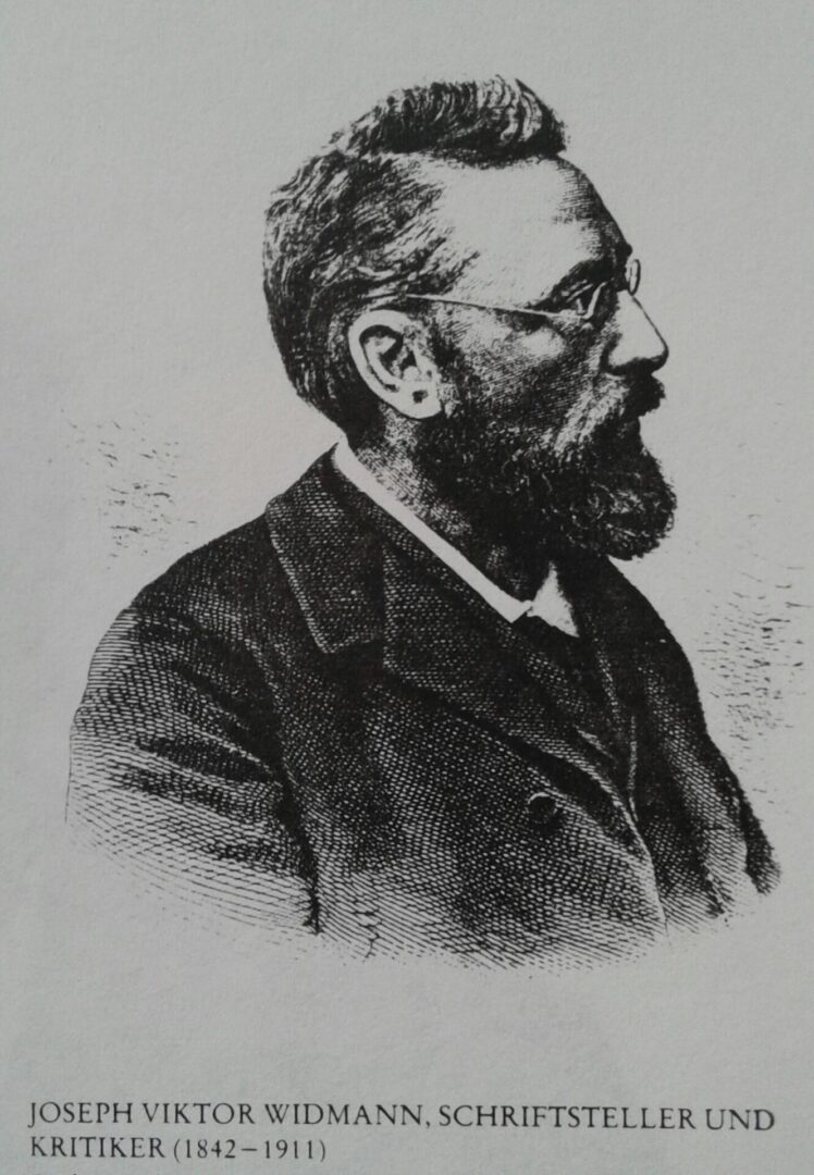 Joseph Victor Widmann, at whose place Brahms stayed when visiting Berne.